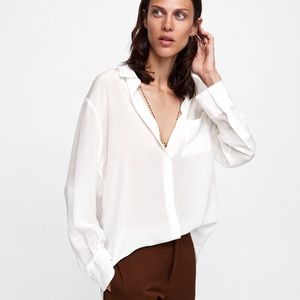 Zara Silk Blouse